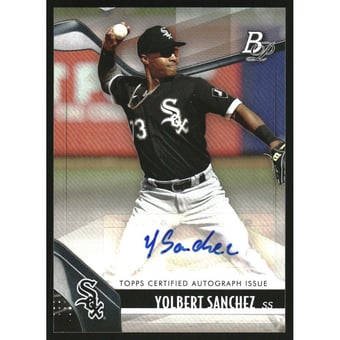 2021 Bowman Platinum Top Prospect Autographs #TOP46 Yolbert Sanchez
