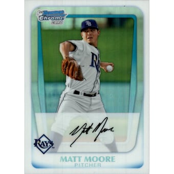 2011 Bowman Chrome Prospects Refractors #BCP220 Matt Moore