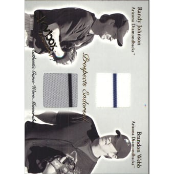 2004 SkyBox Autographics Prospects Endorsed Dual Jersey #RJBW Randy Johnson/Brandon Webb