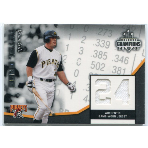 2003 Donruss Champions Total Game Materials #36 Brian Giles Jsy/200