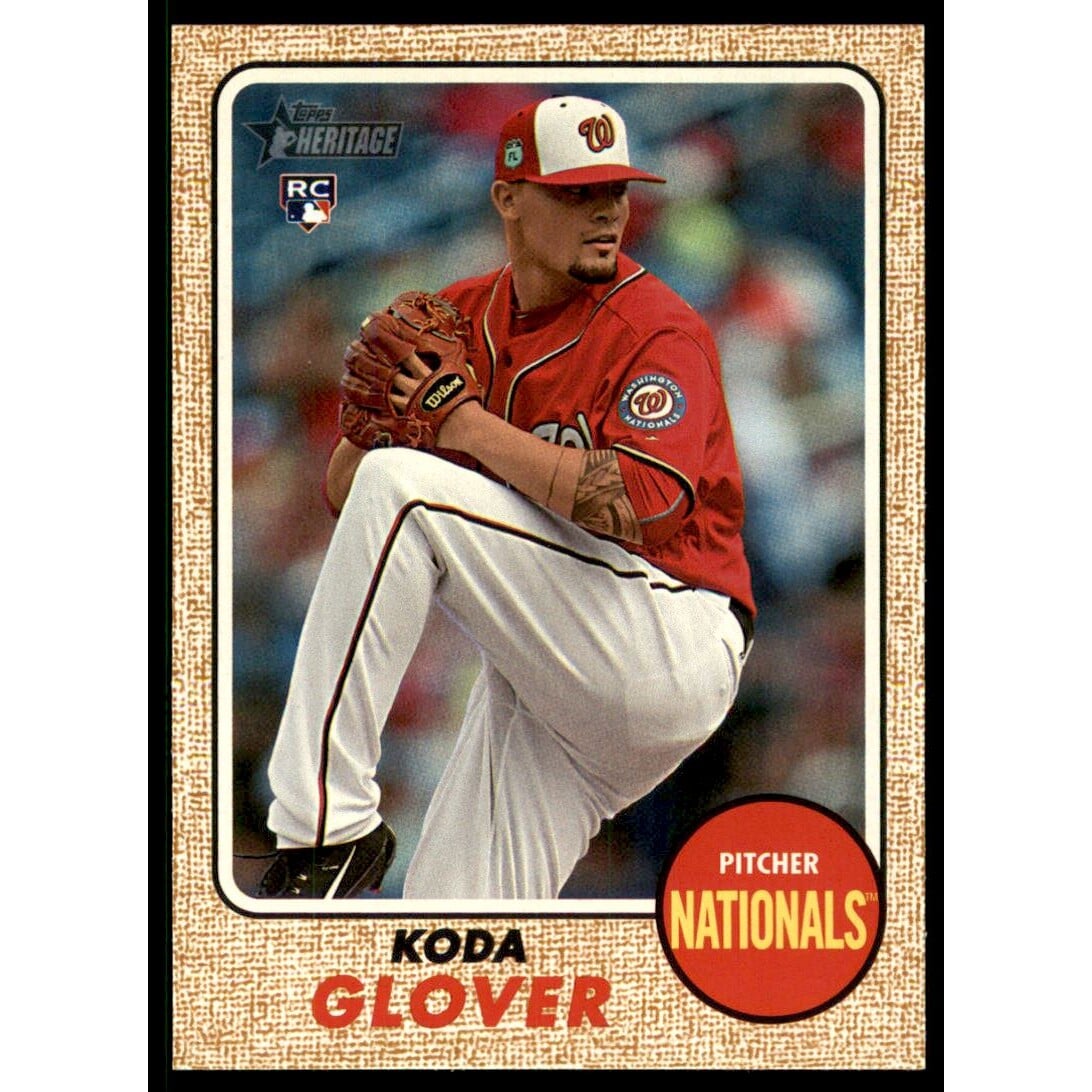 2017 Topps Heritage #568B Koda Glover Action SP. rookie card picture