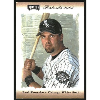 2003 Playoff Portraits Materials Bronze #55 Paul Konerko Jsy/100