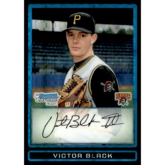 2009 Bowman Chrome Draft Prospects X-Fractors #BDPP68 Victor Black