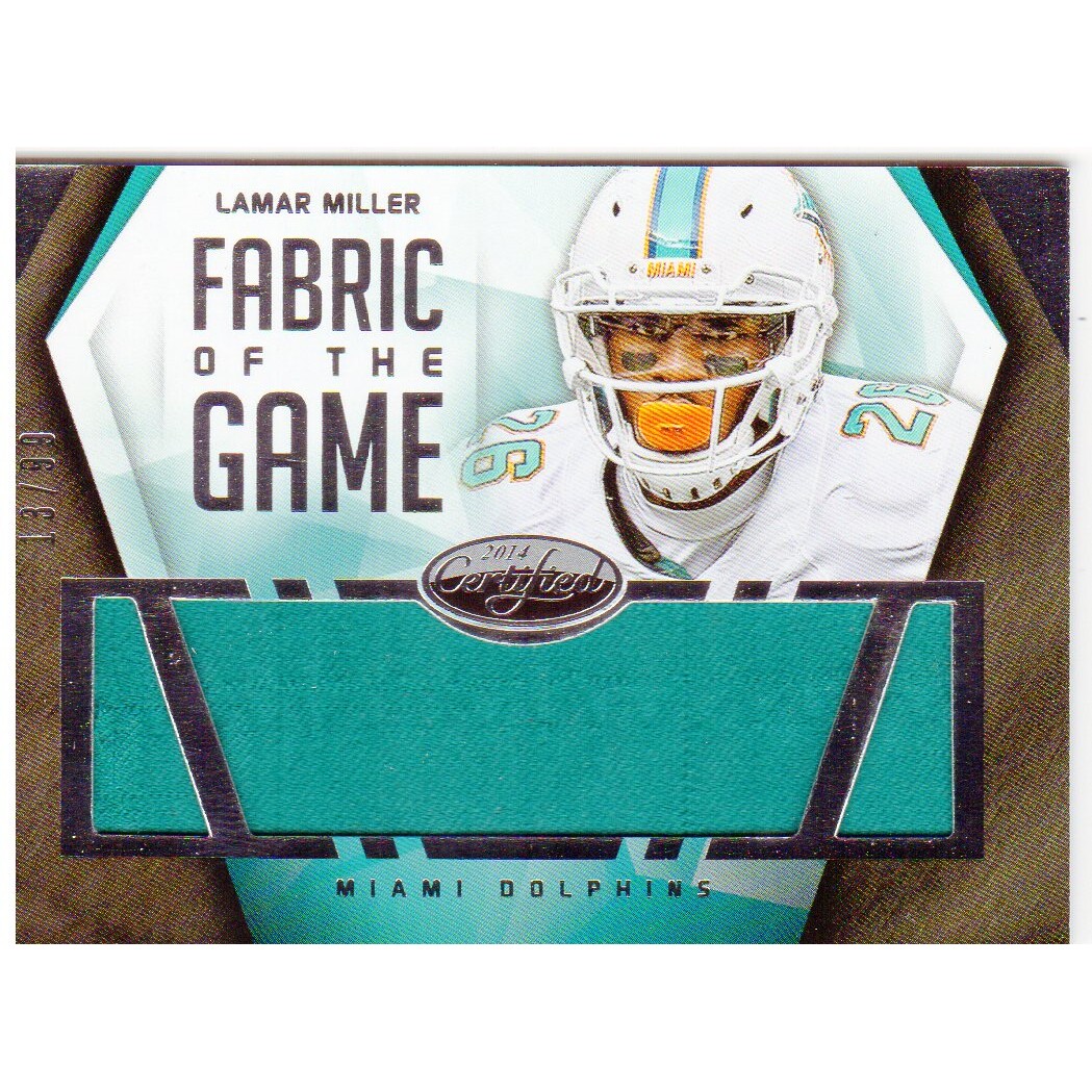 2014 Certified Fabric of the Game #60 Lamar Miller/99