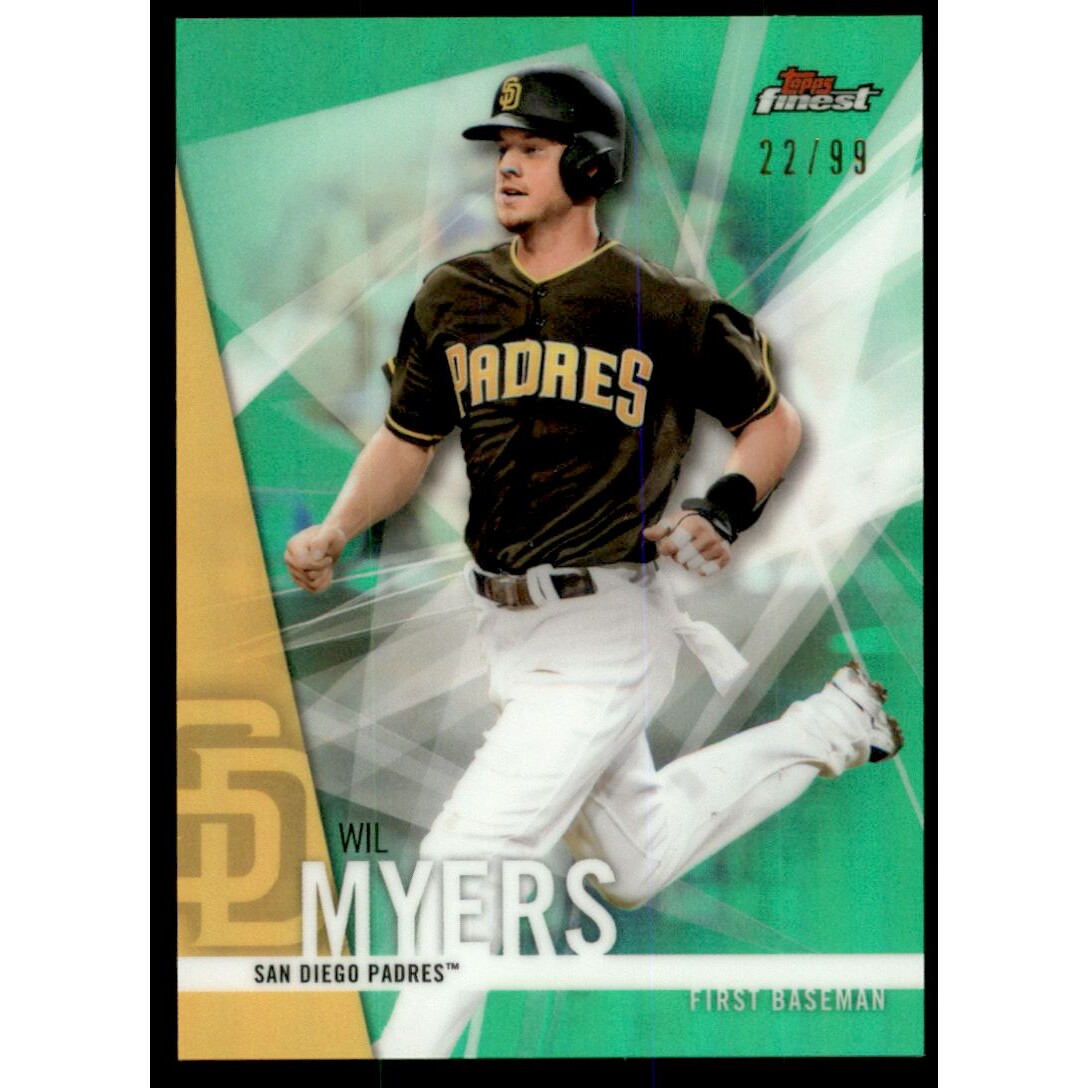 2017 Finest Green Refractors #91 Wil Myers