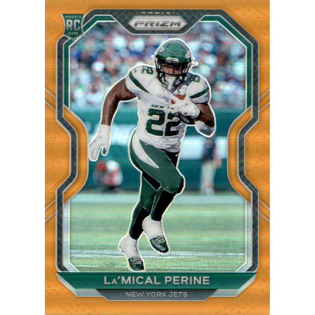 2020 Panini Prizm Prizms Orange #357 La'Mical Perine