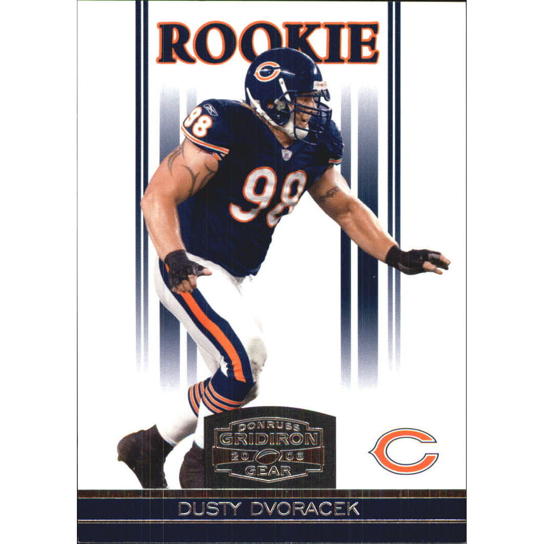 2006 Donruss Gridiron Gear Retail #144 Dusty Dvoracek RC. rookie card picture
