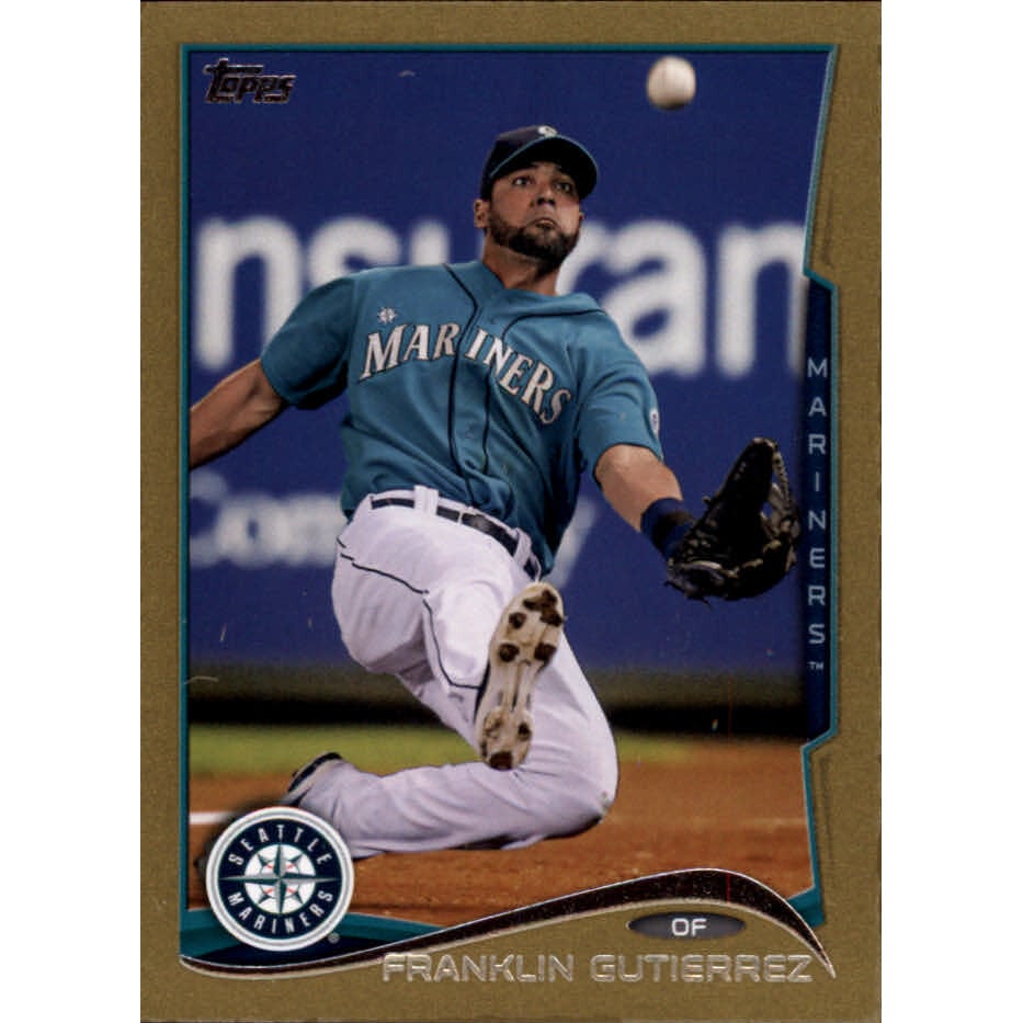2014 Topps Mini Gold #121 Franklin Gutierrez. rookie card picture