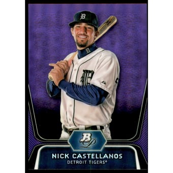 2012 Bowman Platinum Prospects Purple Refractors #BPP97 Nick Castellanos