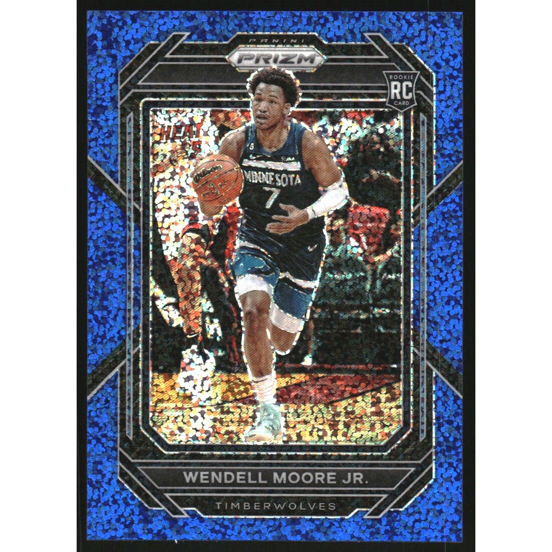 2022-23 Panini Prizm Prizm Blue Sparkle #221 Wendell Moore Jr. 2022-23 Panini Prizm Prizm Blue Sparkle #221 Wendell Moore Jr.