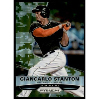2015 Panini Prizm Prizms Camo #71 Giancarlo Stanton