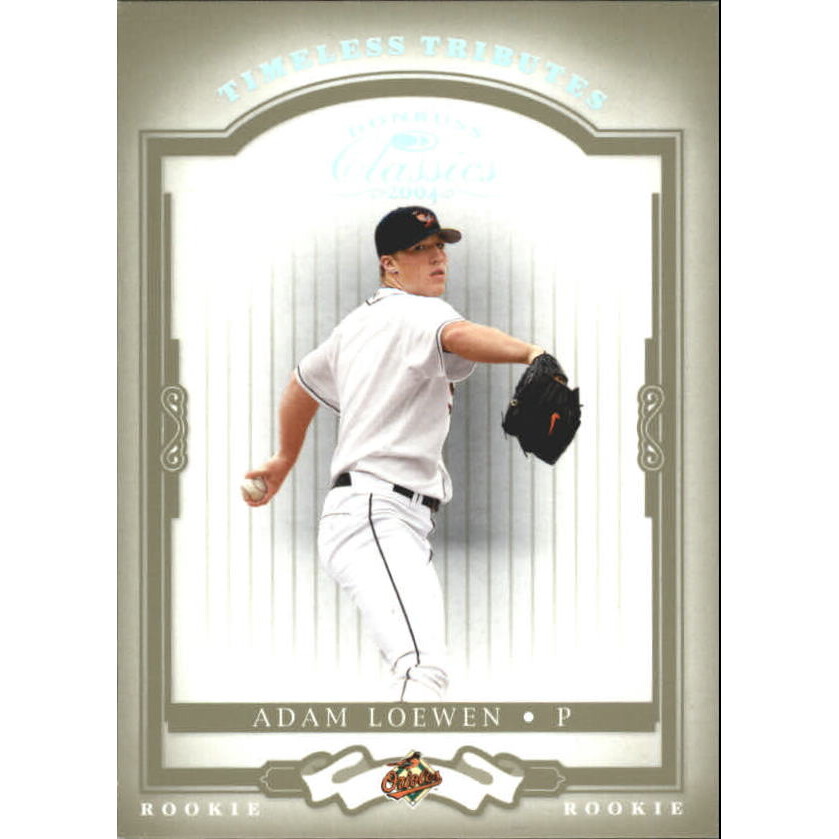 2004 Donruss Classics Timeless Tributes Green #187 Adam Loewen ROO. rookie card picture