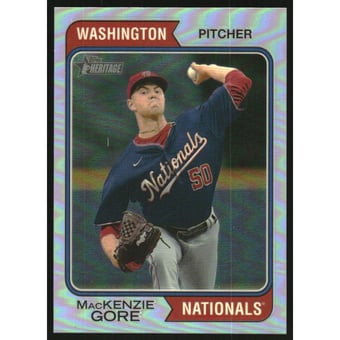 2023 Topps Heritage Chrome Refractors #23 MacKenzie Gore