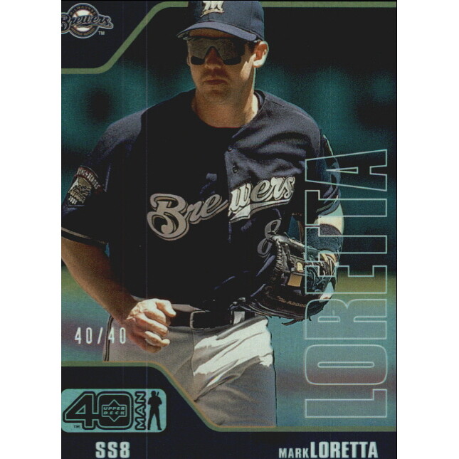 2002 Upper Deck 40-Man Electric Rainbow #532 Mark Loretta. rookie card picture