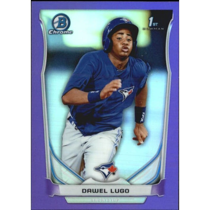 2014 Bowman Chrome Prospects Series 2 Purple Refractors #BCP89 Dawel Lugo. rookie card picture
