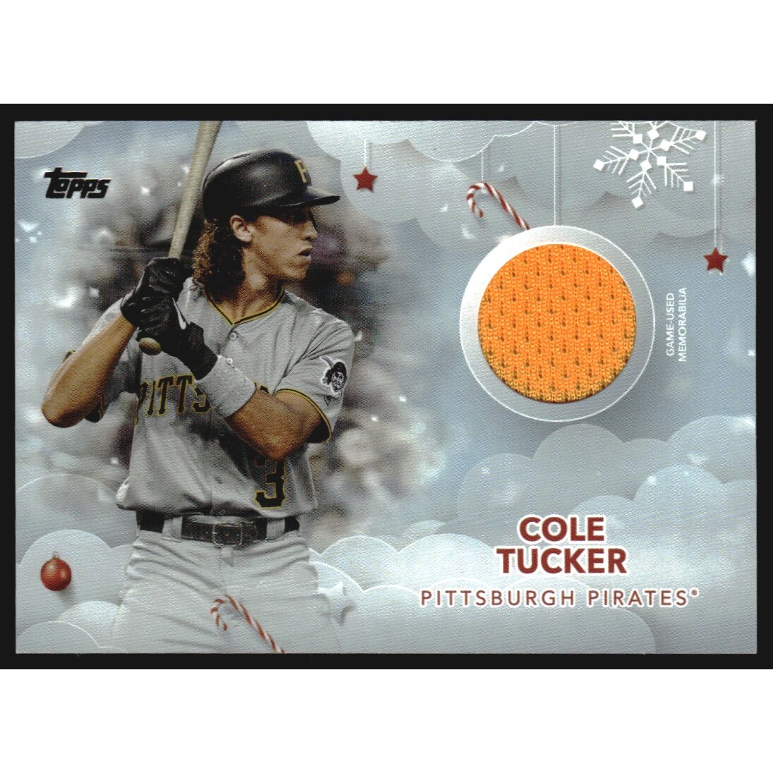 2020 Topps Walmart Holiday Relics #WHRCT Cole Tucker. rookie card picture