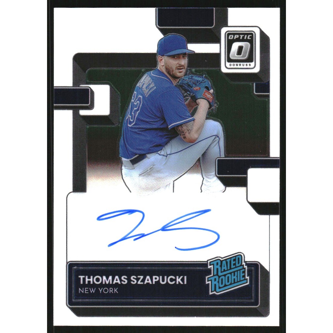2022 Donruss Optic Rated Rookies Signatures #59 Thomas Szapucki
