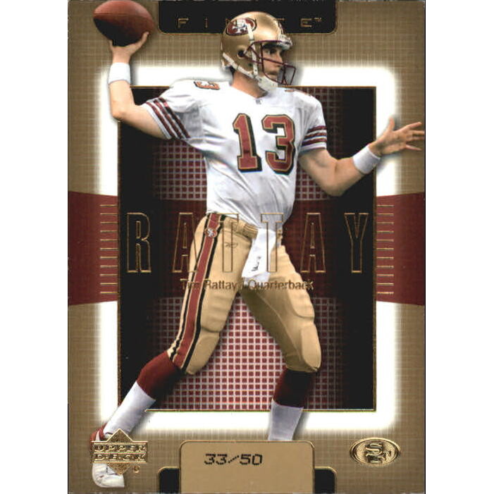 2003 Upper Deck Finite Gold #93 Tim Rattay. rookie card picture