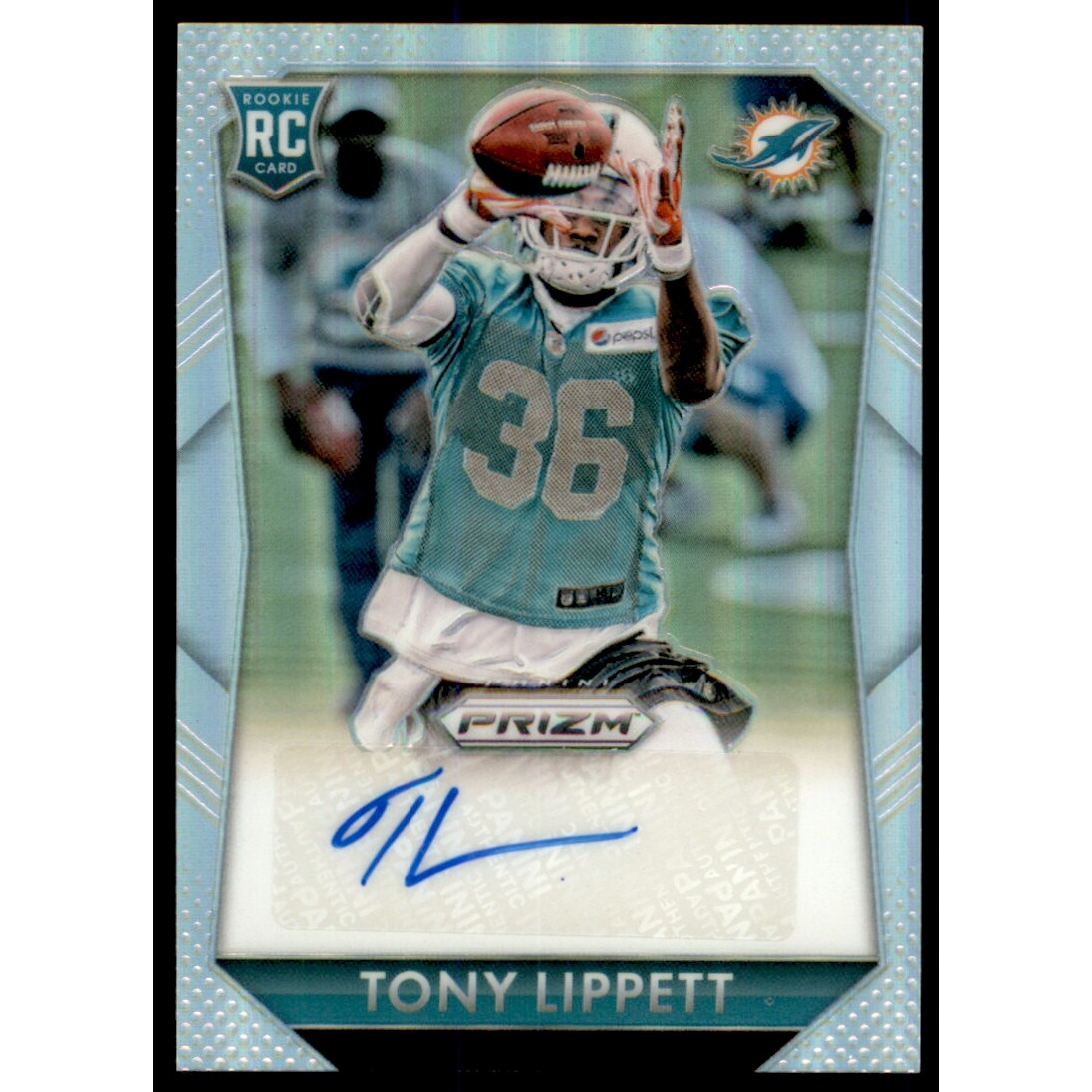 2015 Panini Prizm Rookie Autographs Prizms #RSTO Tony Lippett/175. rookie card picture