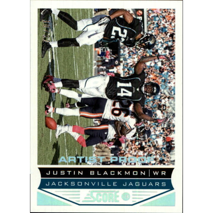 2013 Score Artist's Proof #97 Justin Blackmon