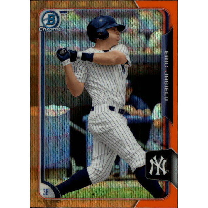 2015 Bowman Chrome Prospects Orange Wave Refractors #BCP209 Eric Jagielo. rookie card picture
