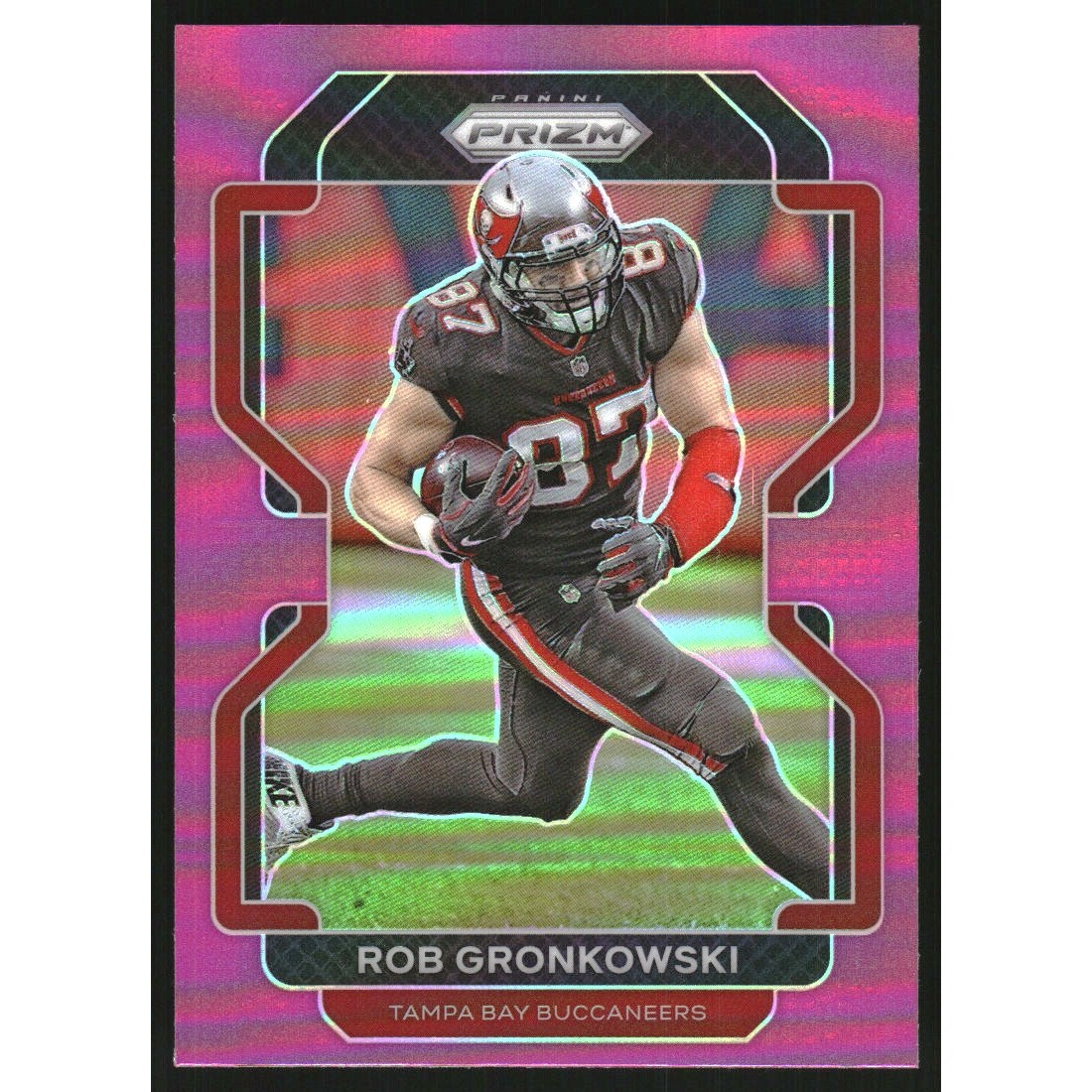 2021 Panini Prizm Prizms Pink #293 Rob Gronkowski. rookie card picture