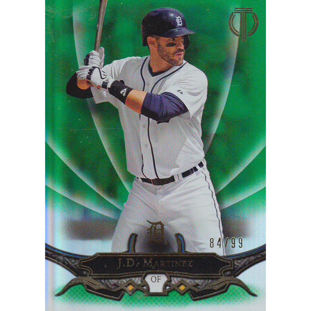 2016 Topps Tribute Green #85 J.D. Martinez