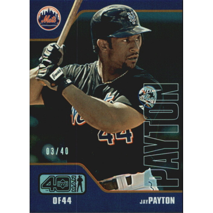 2002 Upper Deck 40-Man Electric Rainbow #826 Jay Payton