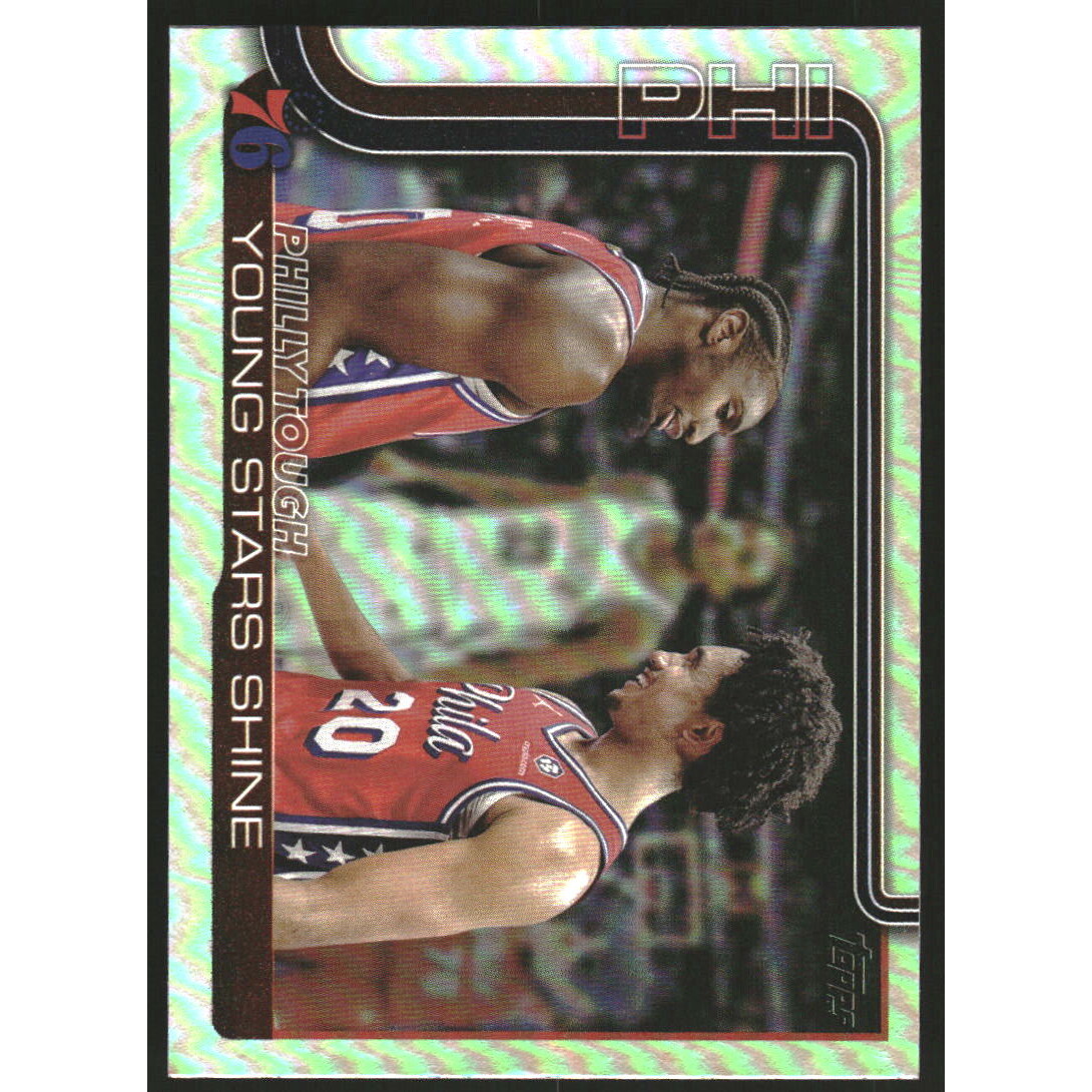 2025-26 Topps Rainbow Foilboard #275 Philly Tough/Tyrese Maxey/Jared McCain