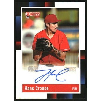 2022 Donruss Retro '88 Signatures Holo #16 Hans Crouse