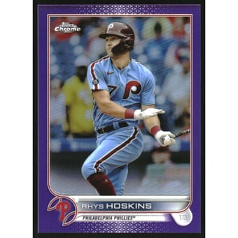 2022 Topps Chrome Purple Refractors #8 Rhys Hoskins
