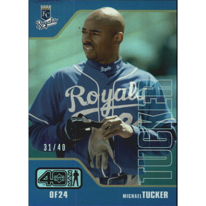2002 Upper Deck 40-Man Electric Rainbow #307 Michael Tucker. rookie card picture