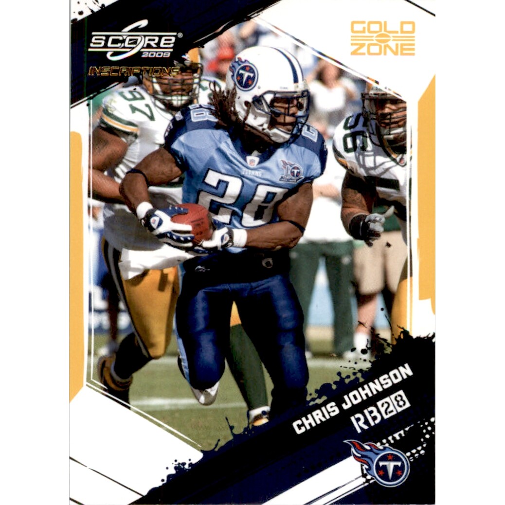 2009 Score Inscriptions Gold Zone #283 Chris Johnson