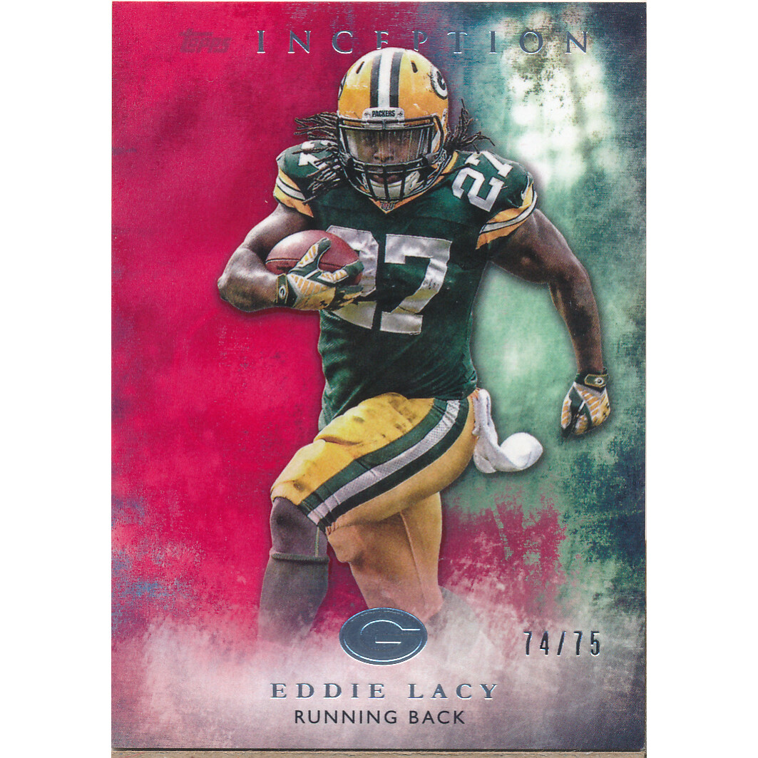 2015 Topps Inception Red #77 Eddie Lacy. rookie card picture