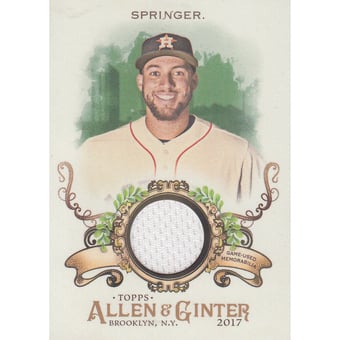2017 Topps Allen and Ginter Relics #FSRBGSP George Springer B