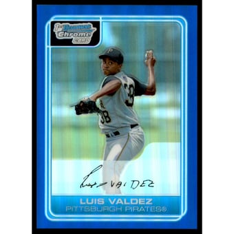 2006 Bowman Chrome Prospects Blue Refractors #BC21 Luis Valdez