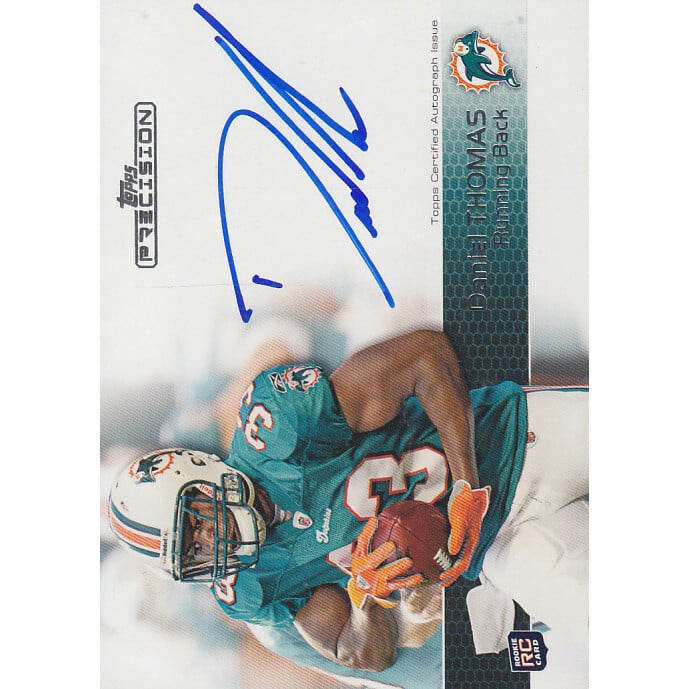 2011 Topps Precision #137 Daniel Thomas AU RC. rookie card picture