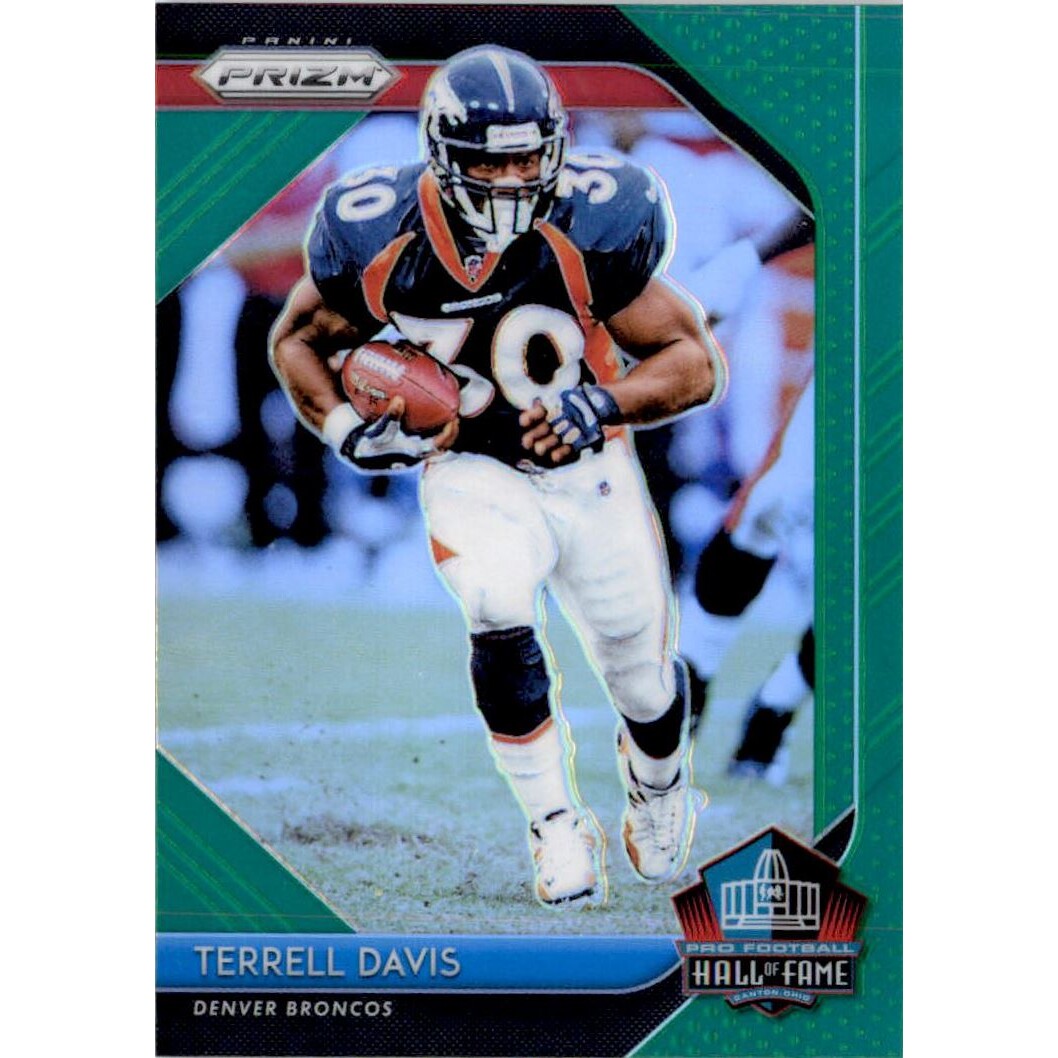 2018 Panini Prizm Hall of Fame Prizms Green #11 Terrell Davis