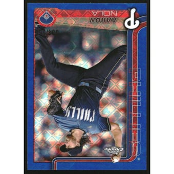 2025 Topps Chrome Logofractor Blue Refractors #286 Aaron Nola