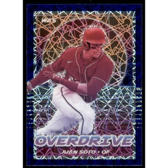 2021 Panini Overdrive Purple Velocity #13 Juan Soto