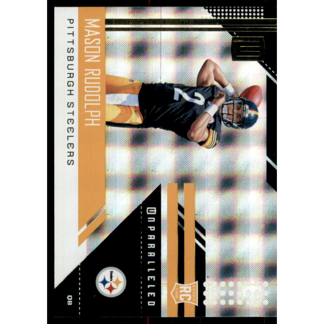 2018 Panini Unparalleled Superplaid #210 Mason Rudolph. rookie card picture
