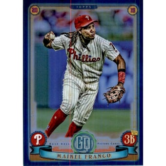 2019 Topps Gypsy Queen Chrome Box Toppers Indigo Refractors #69 Maikel Franco