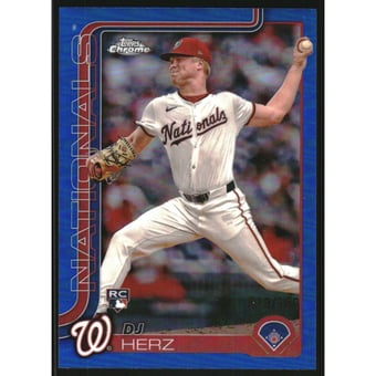 2025 Topps Chrome Blue Refractors #270 DJ Herz