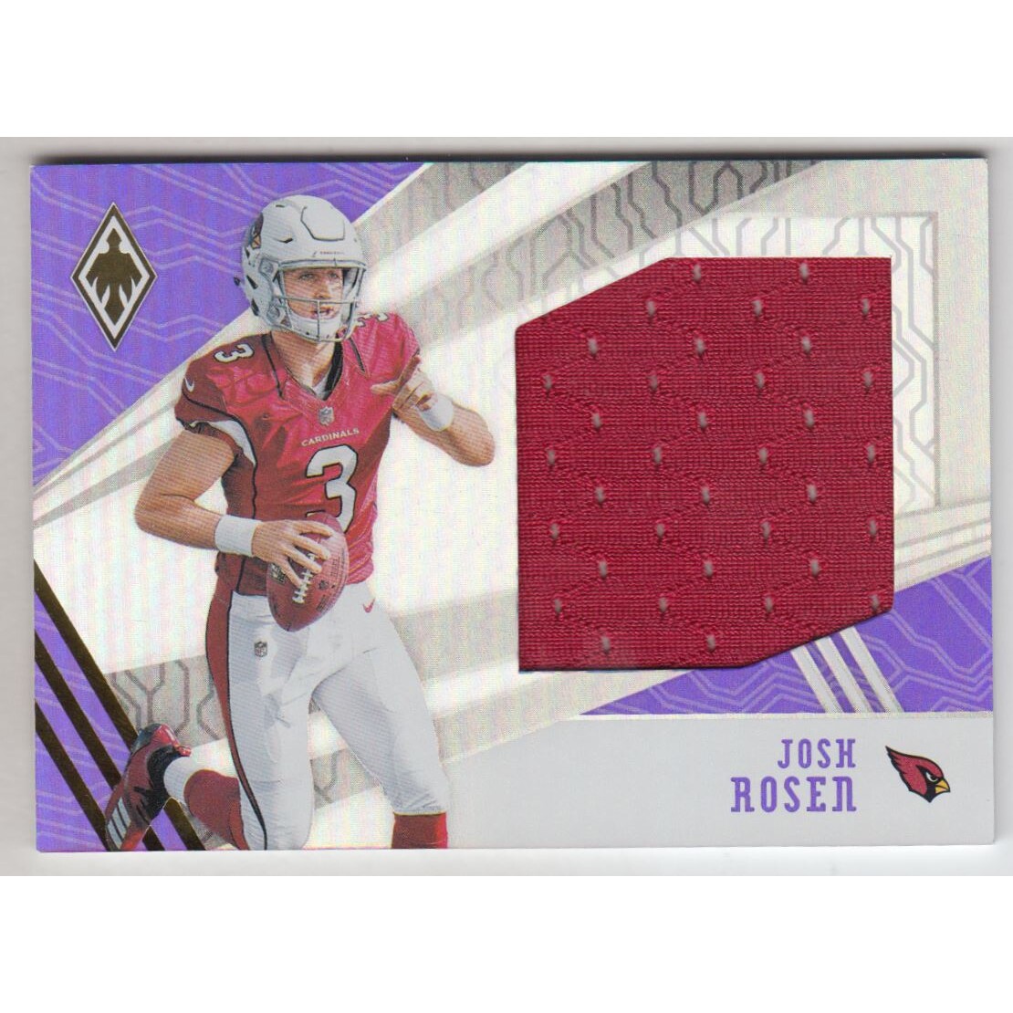 2018 Panini Phoenix Rookie Jumbo Jerseys Purple #2 Josh Rosen. rookie card picture