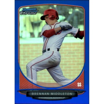 2013 Bowman Chrome Draft Draft Picks Blue Refractors #BDPP73 Brennan Middleton