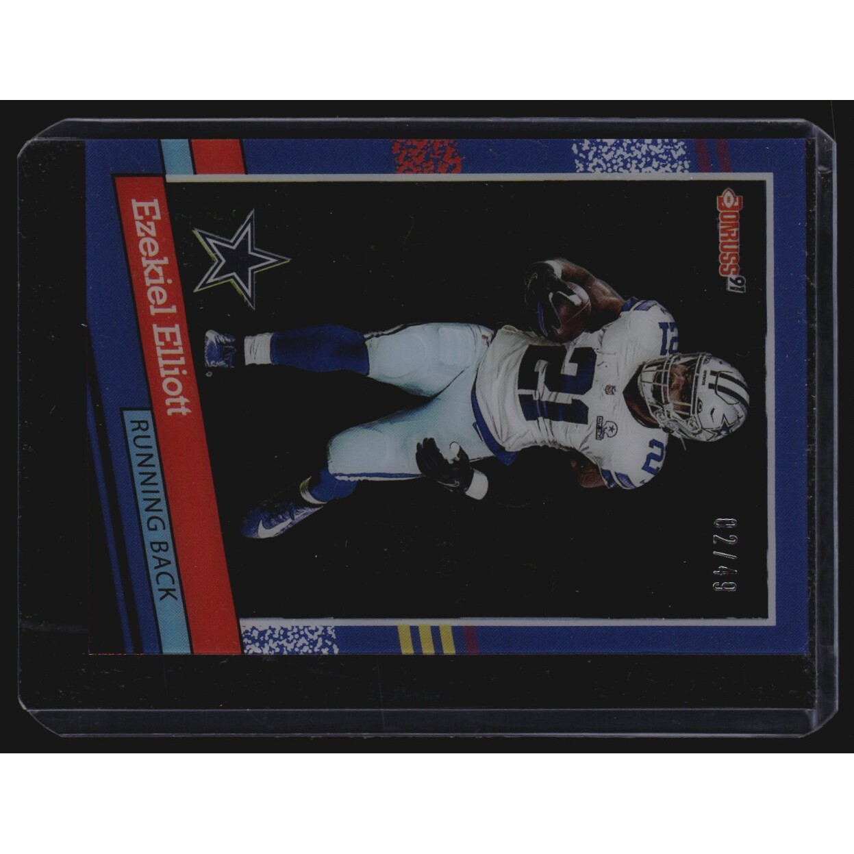 2021 Clearly Donruss Clearly Retro '91 Red #3 Ezekiel Elliott. rookie card picture