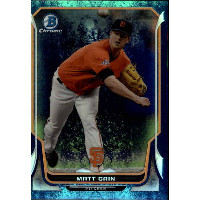 2014 Bowman Chrome Bubble Refractors #169 Matt Cain. rookie card picture