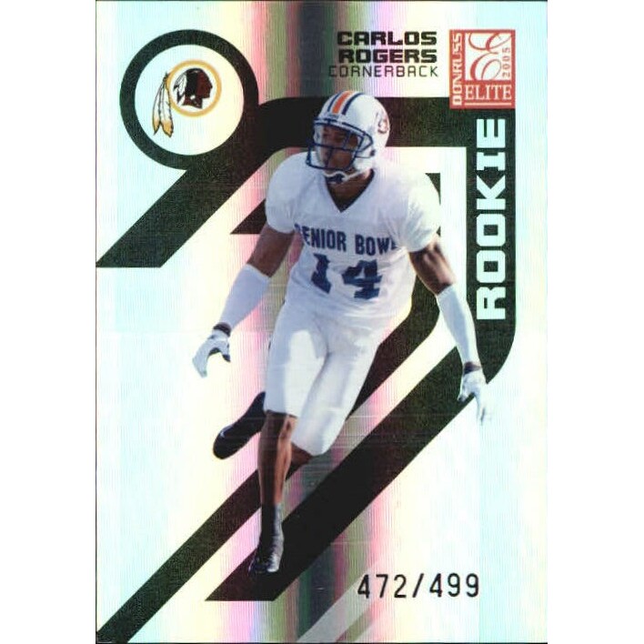 2005 Donruss Elite #117 Carlos Rogers RC. rookie card picture
