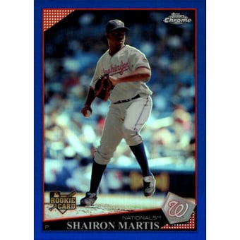 2009 Topps Chrome Blue Refractors #184 Shairon Martis