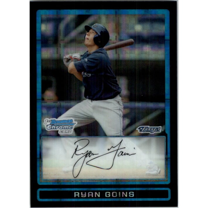 2009 Bowman Chrome Draft Prospects X-Fractors #BDPP61 Ryan Goins. rookie card picture